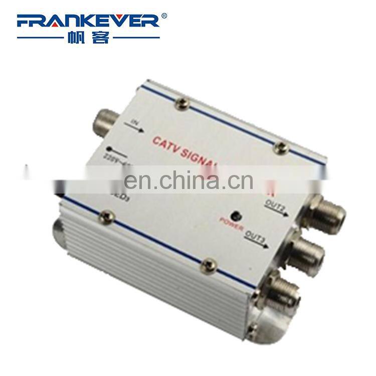 Indoor high quality 3 way CATV signal amplifier
