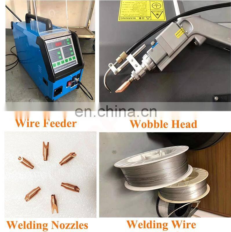 Automatic wire feeding Hand held 1000W Raycus welding 3mm stainless steel laser welder for sale