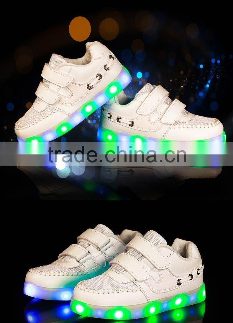 Kid Children USB Charging light Flashing Sneakers LED Shoes Kid Shoes With Light