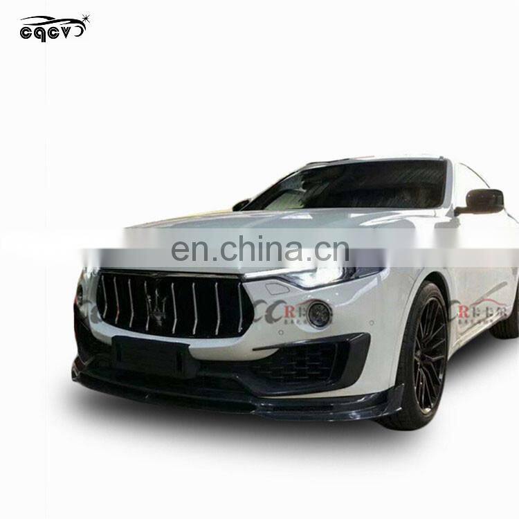 Beautiful carbon fiber LD style body kit for Maserati Levante front spoiler rear spoiler wing spoiler side skirts and hood