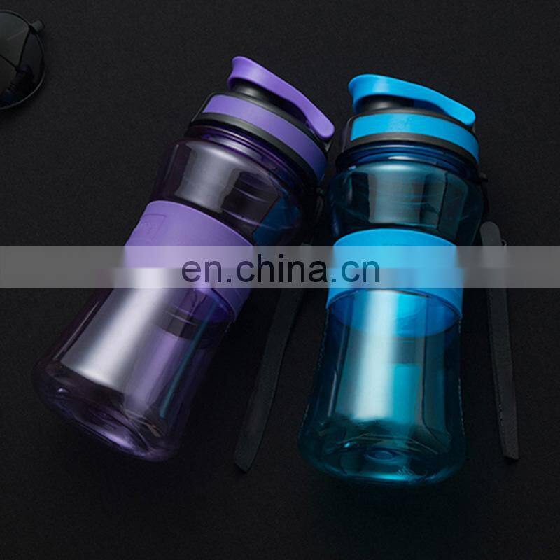 550ml Portable Sports Water Bottle BPA Free Plastic Drink Bottle for water With Tea Infuser Bicycle Direct Drinking