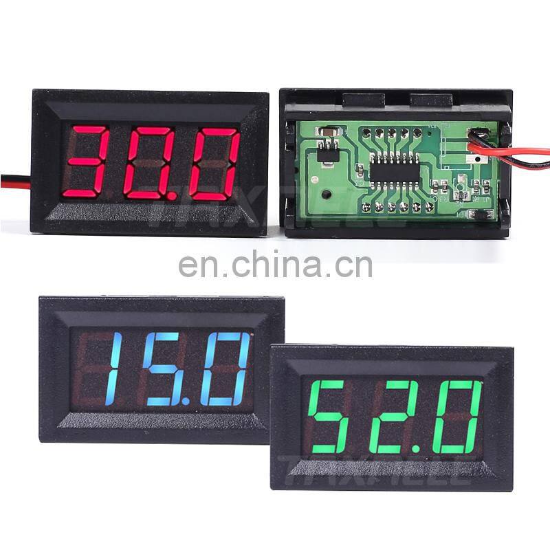 DC 4.5V-30V DC 4.5V-20V 0.56 inch AC 30-500V 2 Wire Digital Voltmeter LED Display Panel Auto Voltage Meter Volt Gauge Car meter