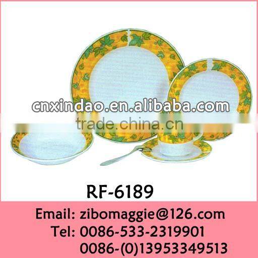 Hot Sale Not Expensive Oversized Round Ceramic Dinnerware for Holiday Gift Daily Use