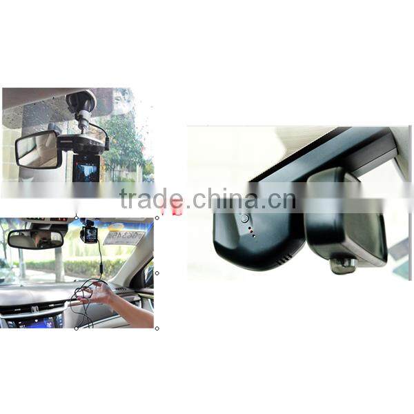 Newest car dvr hidden type for bmw with WIFI hot spot connection