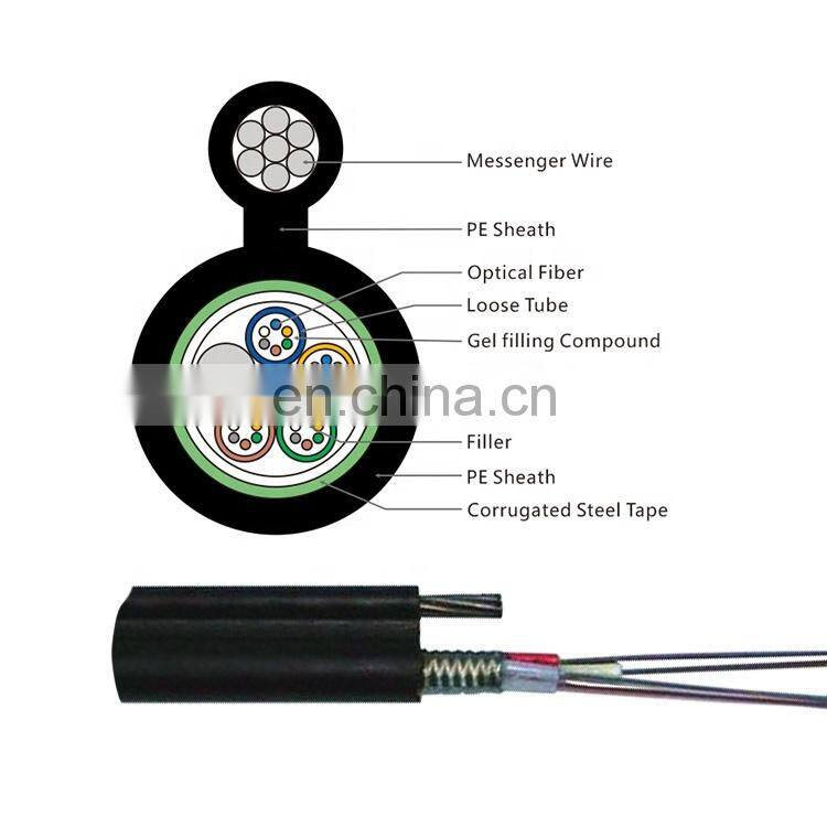 GL Wholesale Factory Direct Sell Figure 8 Cable G652D 12 24 cores Central Loose Tube