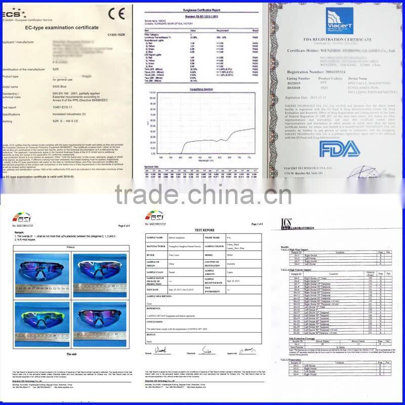 Hottest selling low MOQ color mixing 5 interchangeable lens bicycle sport sun glasses