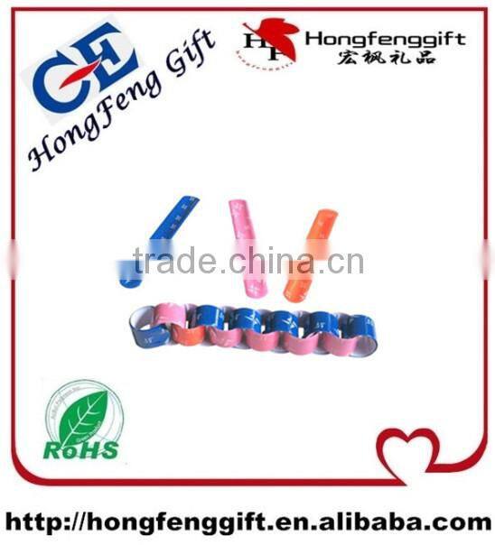 2014 High quality Reflective Wristband, Slap Wrap, Armband ,slap wristband