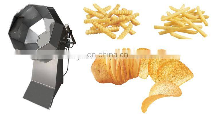 Snack Food Flavoring Machine Disk Fried Peanuts  Drum Potato Chips Seasoning Peanut Coating Machine Price
