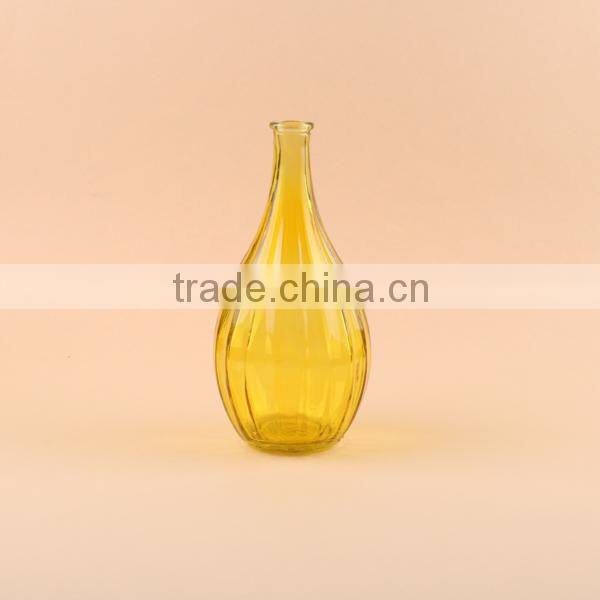 colorful stripe glass flower vase