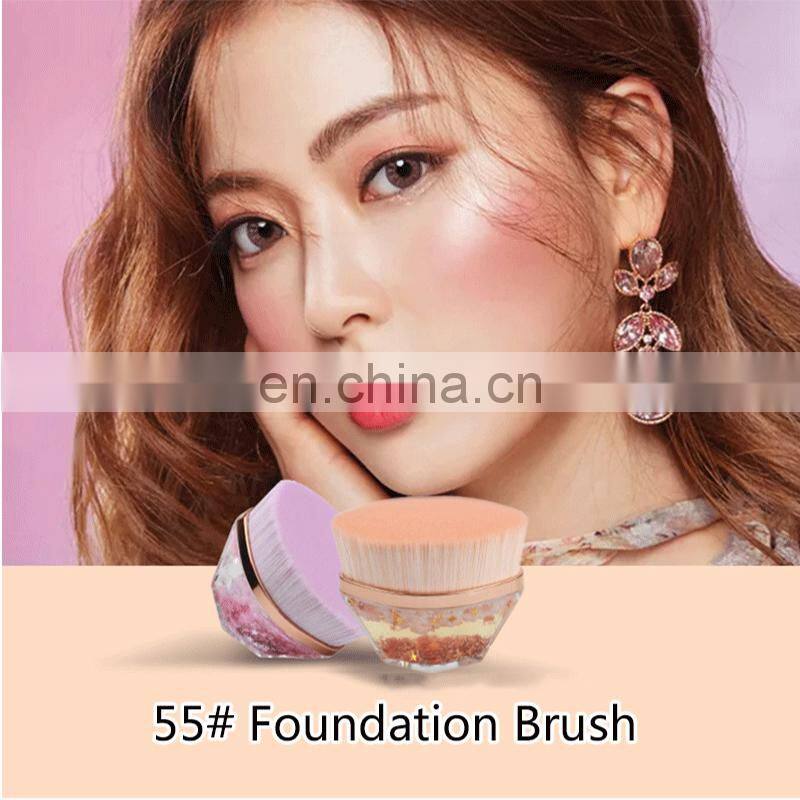 Portable Cosmetic Brush 55 Magic Makeup Hot Selling New Style Flat Foundation Brush Liquid Foundation Brush Flat Top