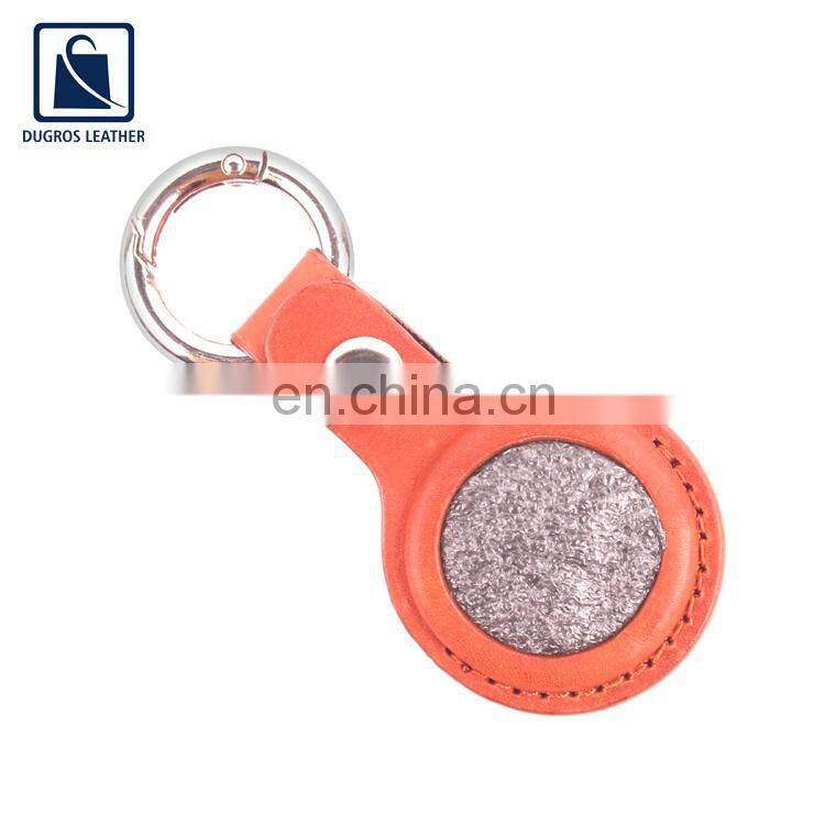 2022 New Arrival Nickle Fitting Superior Quality Modern Design Genuine Leather Airtag Key Chain from Indian Exporter