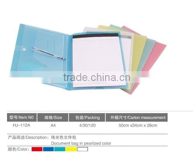 hot sale report file folder document carryting file folders a4 pp plastic file folder
