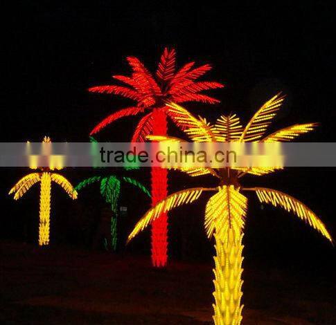 2014outdoor&indoor artificial coconut led tree light/artificial LED coconut tree light- LED tree branch light