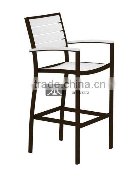 BC-123 Black & White Club Counter High Chair