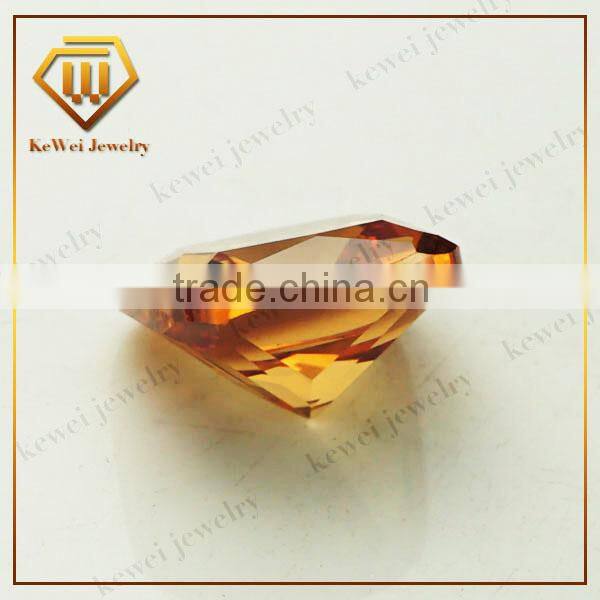 Factory Sell Cubic Zirconia 4*4mm Champagne Cushion Shape
