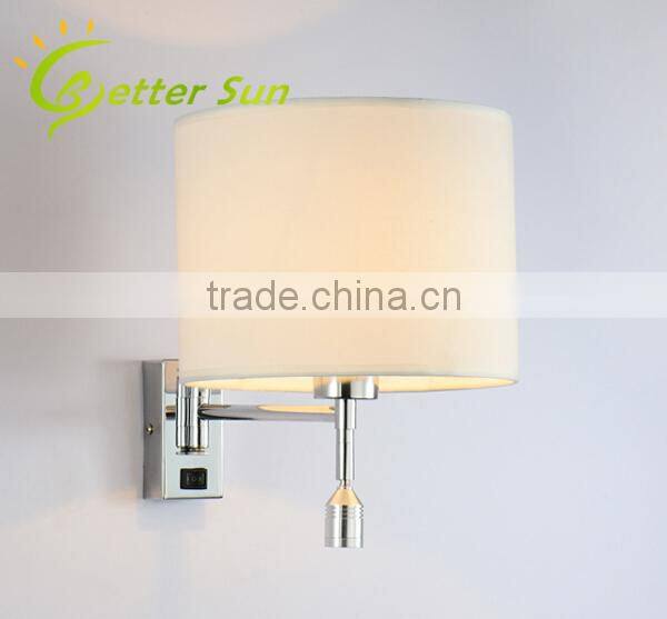 Linen Fabric LED Wall Lack Light/Wall Bracket Light Fitting/Indoor Wall Light