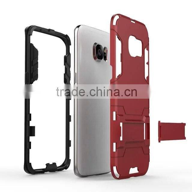 For SAMSUNG on5 on7 s5 s6 A7 A8 A9 A9 Pro s7 edge s7 PC+TPU 2 in 1 Dual Combo Shield Case Armor Case Hybrid Kickstand Cover Case