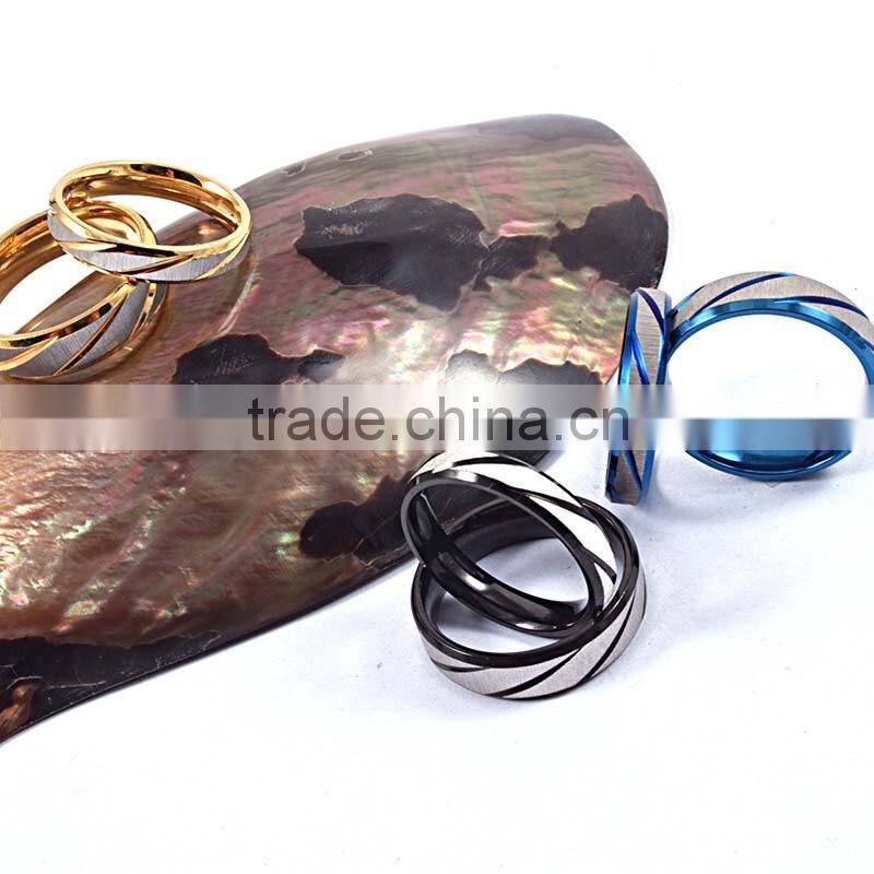 Promotion items and gifts stainless steel jewelry couple fashion jewelry rings