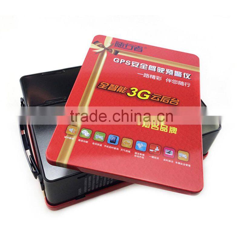 with plastic handle electronic products tin cans