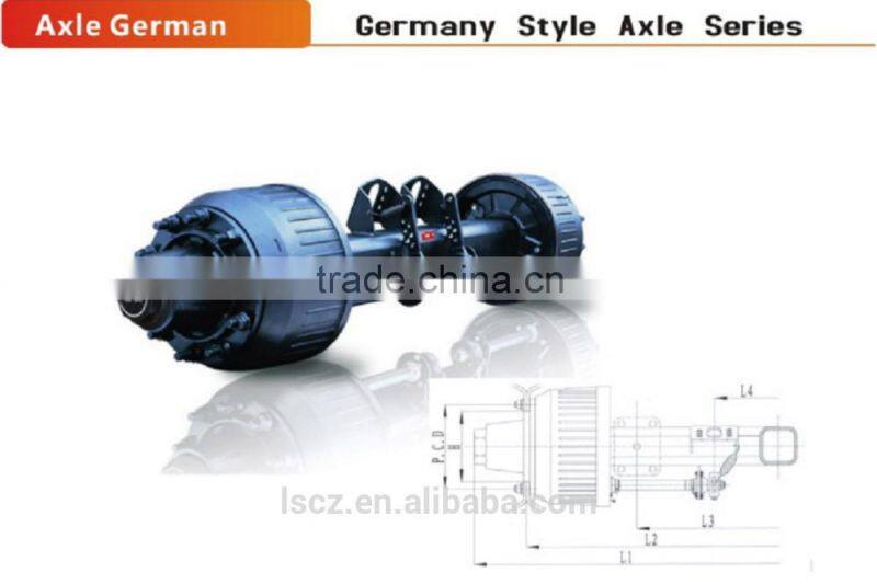 truck semi trailer axle German type