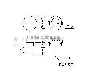 High quality waterproof ultrasonic sensor NU40B18TR-1