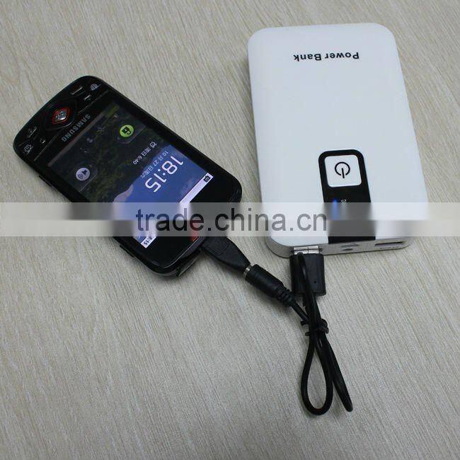 OEM High capacity+dual output external battery charger for smartphones, MP019