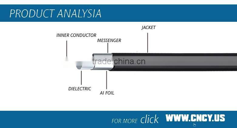 Factory Price Professional Manufacturers QR540 JCASS Coaxial Cable JCAM With Messenger