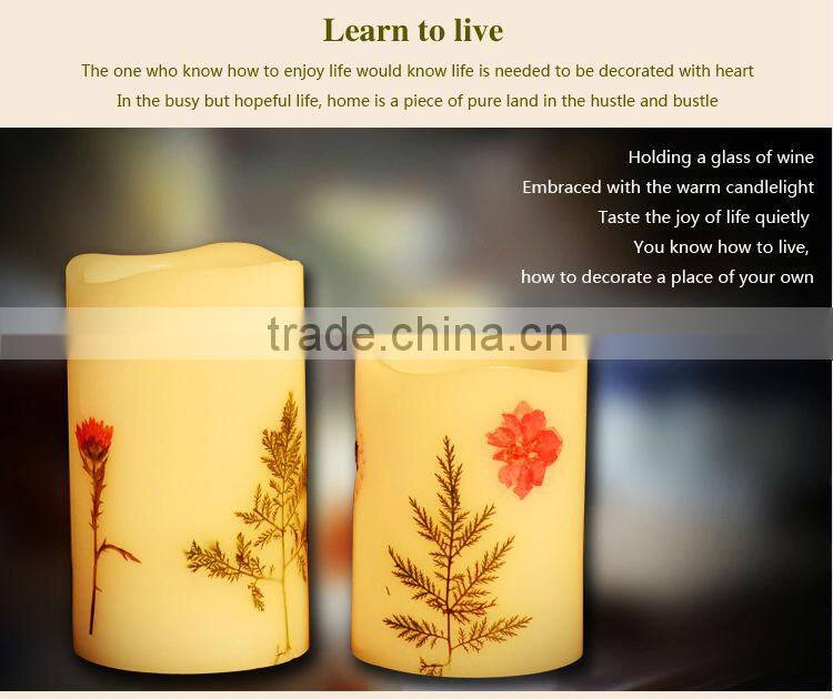 Reative soy wax candle gift set wholesale, wax LED candle, flameless LED candles
