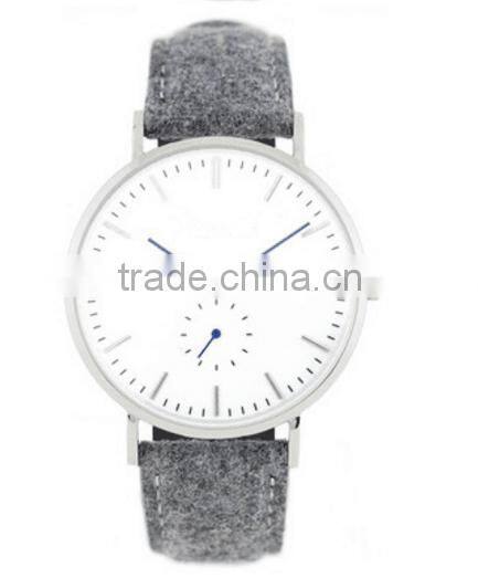 2016 Latest New Hot Selling Unusual Unisex Ronda Movement Tweed Watch
