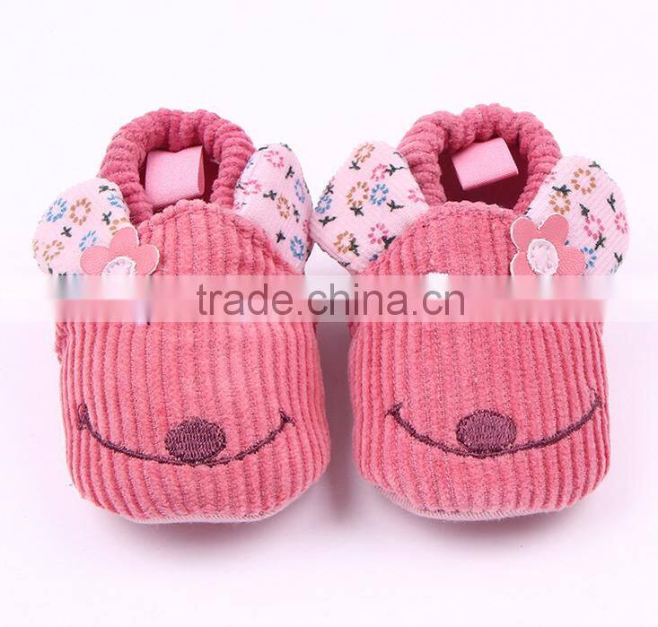 0-1 year old Cartoon head baby shoes do not fall shoes baby shoes baby Toddler shoes