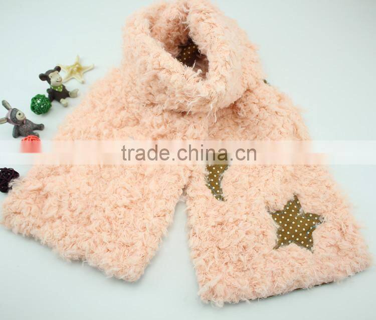 2015 Autumn Winter Newest Cotton and CamoFleece Moon Star Pattern Boys Girls Fashion Baby Scarf