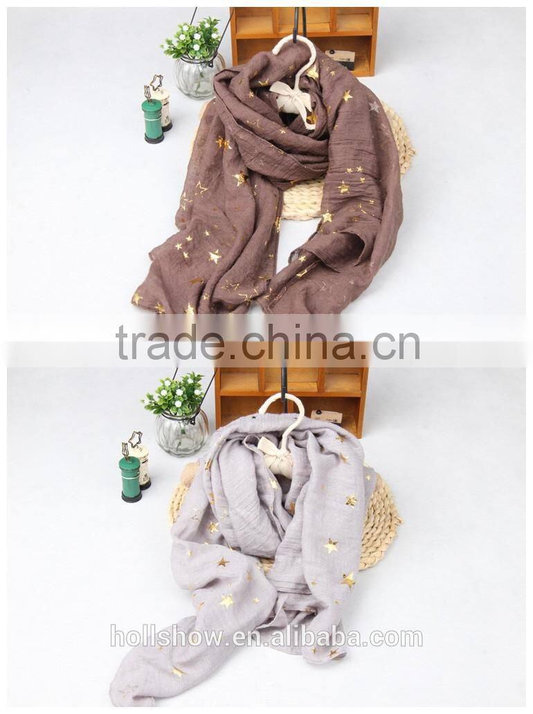 Wholesale Europe America Fashion Popular Cotton Polyster Mixed Kids Boys Girls Winter Scarf