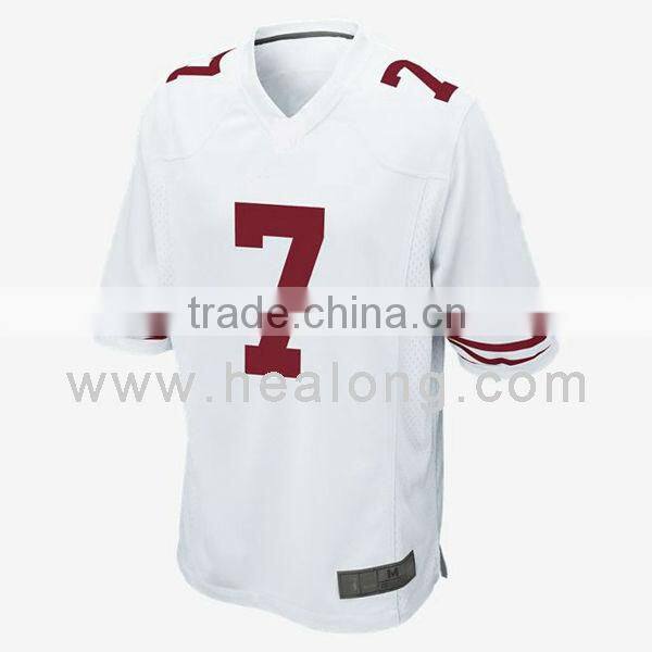 customize 100% polyester youth soccer uniform t shirt with high quality