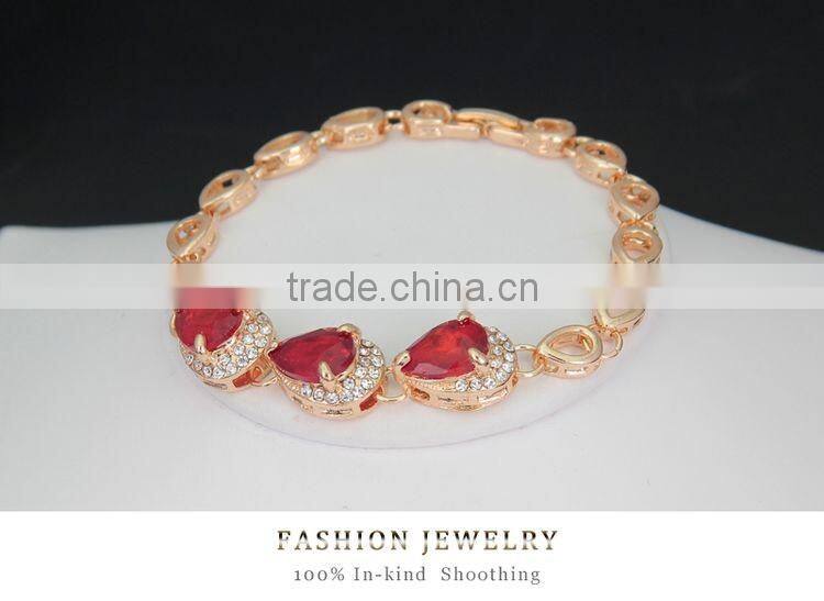 Dubai Golden Crystal Jewelry Sets Wholesale Gift Items From Zhejiang Fashion Jewelry Market
