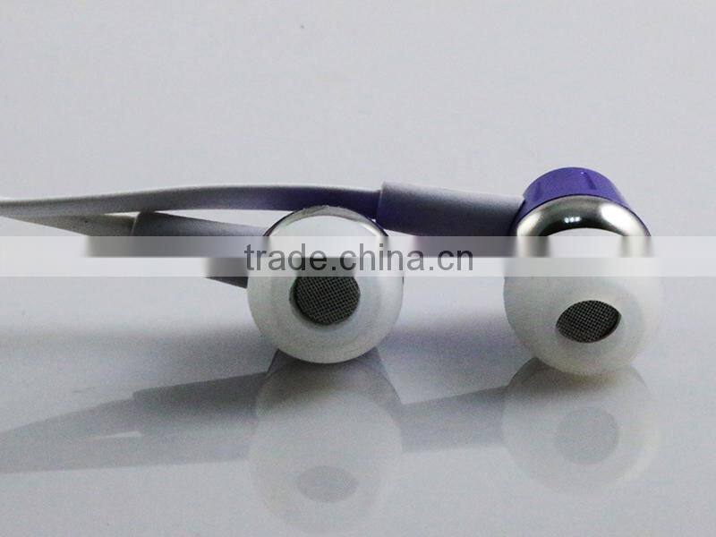 Fashion earphone mini in-ear stereo earphone,wholesale high quality metal stereo headset earbuds earphone