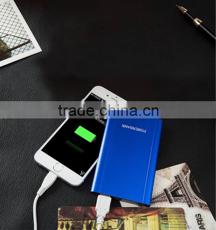 Hot new products for 2016 gift portable power bank ultra thin metal power bank for mobile phone