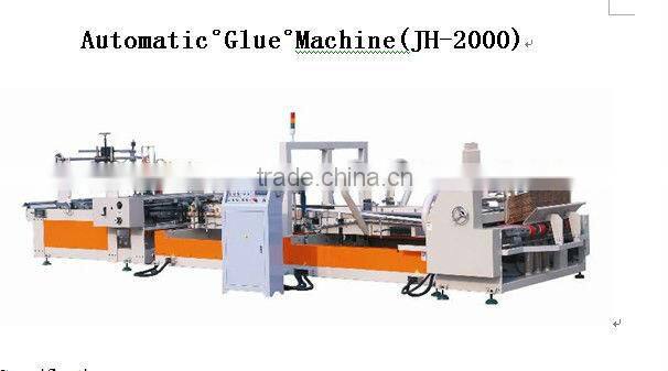 automatic corrugated box folder gluer machine /carton folding glue machine