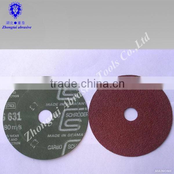 16#-120# 4''-7'' silicon carbide grooved sand disc/abrasive disc