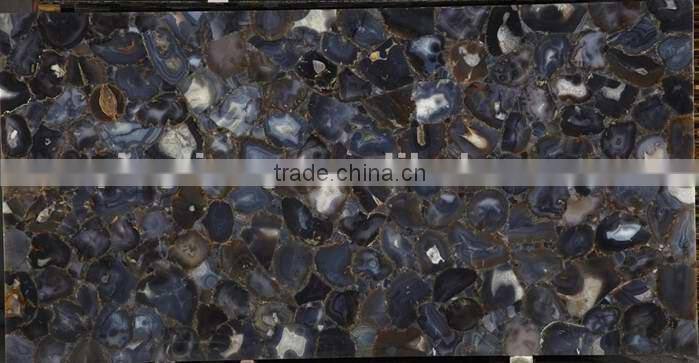 Uruguay blue agate semiprecious