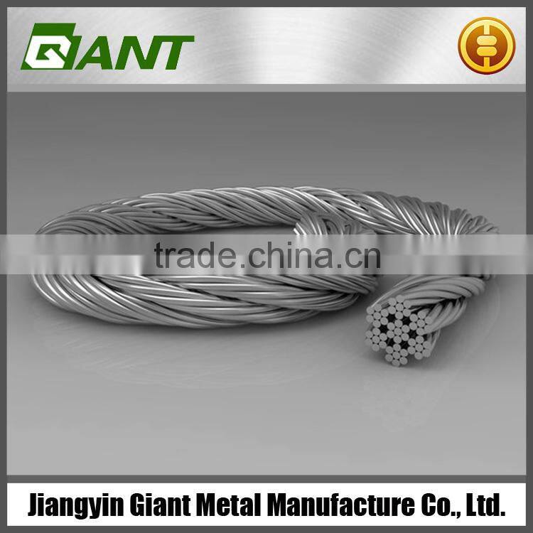16mm 7*7 steel wire rope for elevator