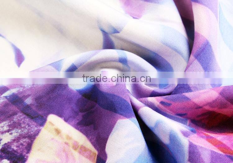 women dress textile china manufacturer 100% viscose printing fabric