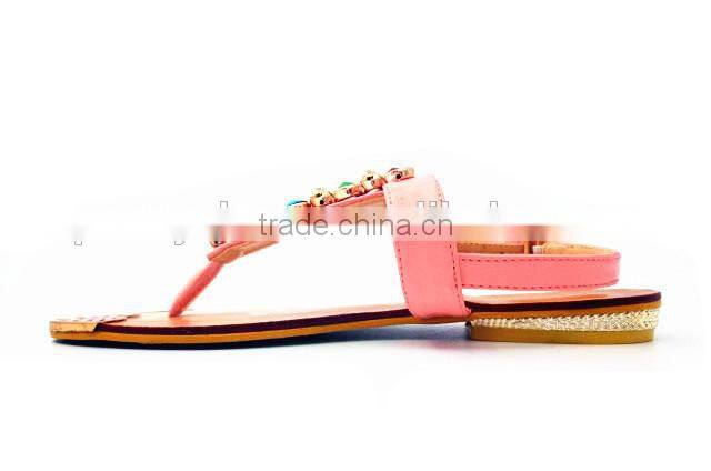 fashion lady fancy flat heel colorful slippers
