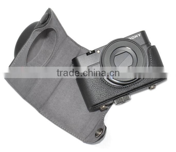 JJC OC-RX100 PU Leather camera Case for SONY