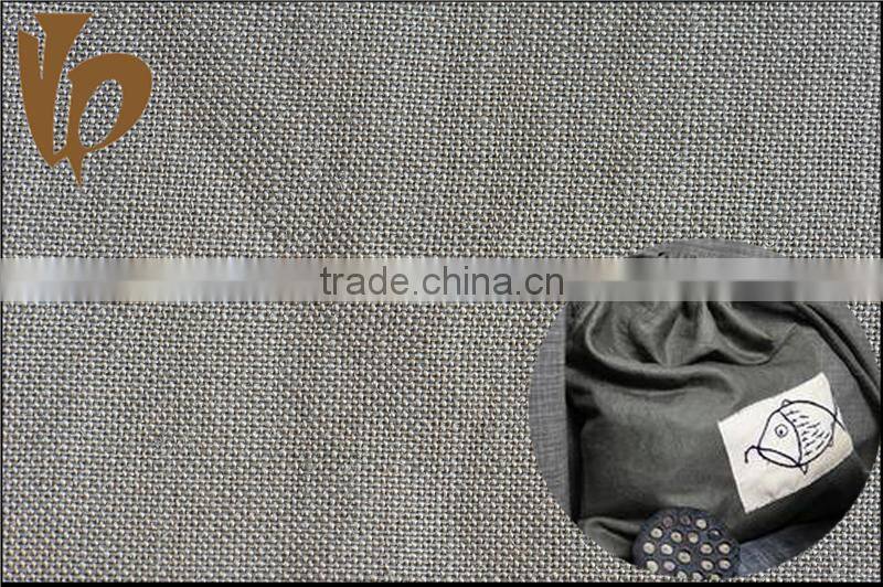Cheap price ramie and cotton interwoven fabric and light weight hand feel soft for shirt and home textile