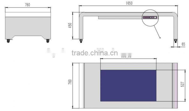 42" capacitive interactive touch screen table/table with touch screen/multi touch screen table