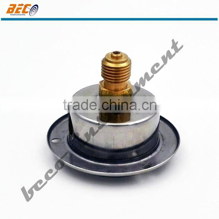 (YTN-40BD) 40mm brass connection center back with flange type manometer price of pressure gauge