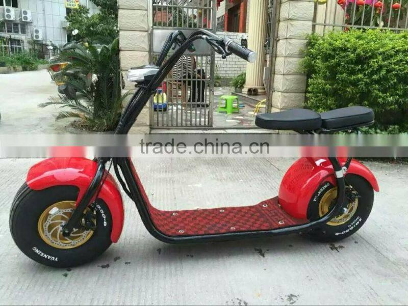Hot sales 2016,wide tire eclectric scooter,two wheel E-scooter,48v/12ah motor