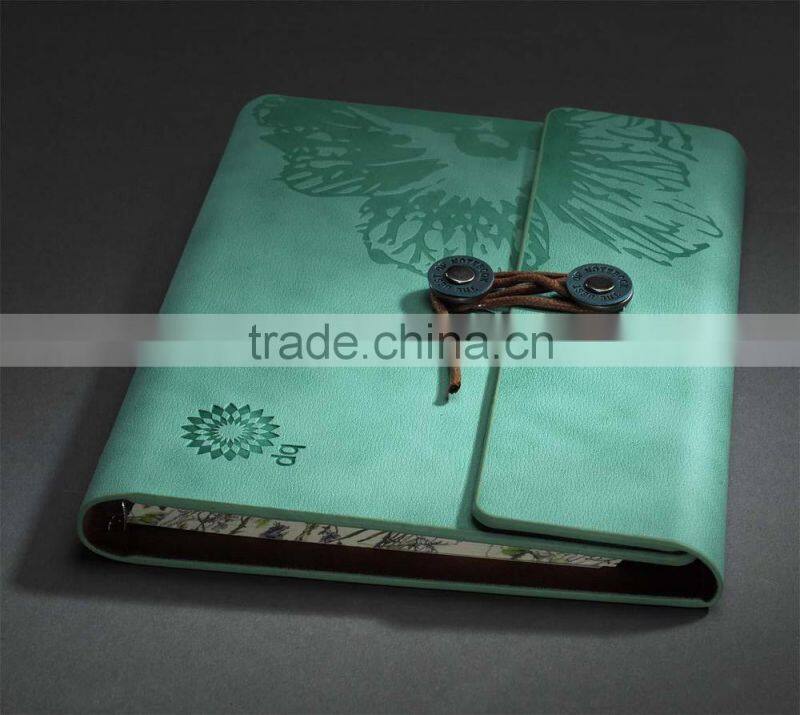 PU leather notebook with pen holder