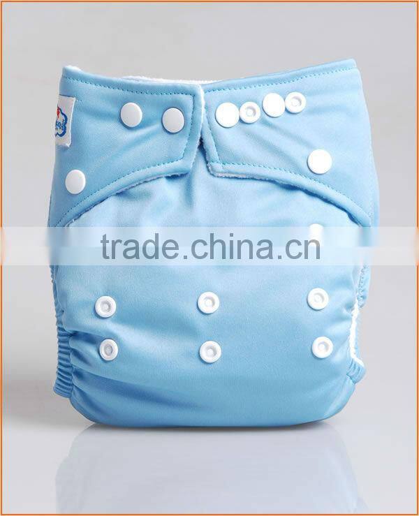 Factory Baby Cloth Diapers Reusable Washable Sweet Happy Solid Plain Baby Diapers