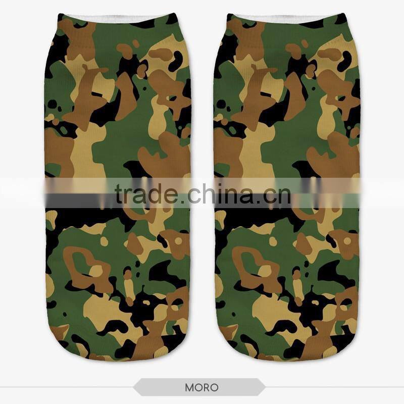 fashion popupar socks high quality 3d digital full print colorful ankle socks sports unisex custom hot sale stretch spandex